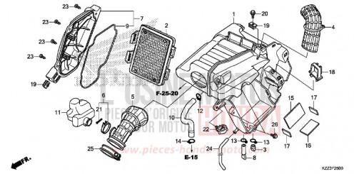 FILTRE A AIR CRF250LF de 2015